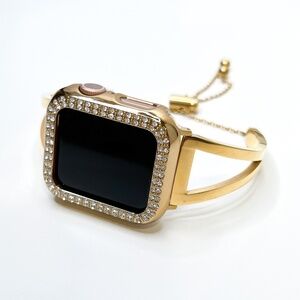 BOGO Gold Adjustable Cuff Apple Watch Strap (Fits 38/40/41mm)